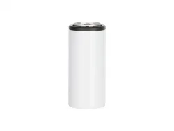 12oz/350ml Sublimation Stainless Steel Skinny Can Cooler(White)