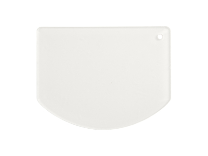Sublimation Acrylic Cake Decorating Scraper (10*13*0.4cm, Arch Shape)