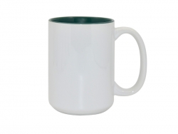 Sublimation 15oz Two-Tone Color Mugs - Green