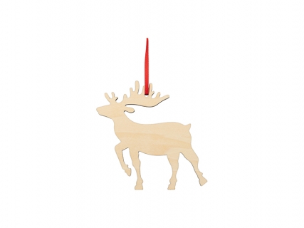 Sublimation Blanks Double-sided Plywood Ornament (Deer)