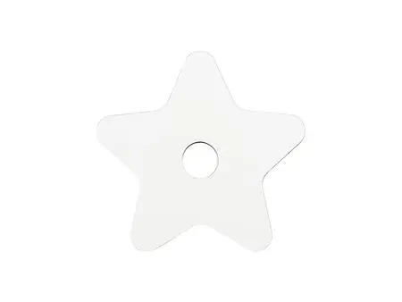 Sublimation Blanks Hardboard Name Tag (7.4*7.7*0.3cm,Star Shape)