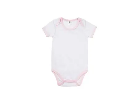 Baby Onesie Short Sleeve XXL(Pink Edge,18-24M)