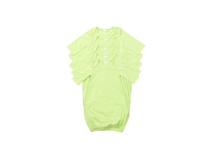 Sublimation Blanks Baby Long Sleeve Nightdress(Green)