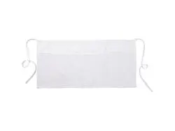 Delantal Adulto Blanco con 3 Bolsillos Blancos (60*29cm)