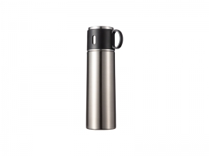 17OZ/500ml Sublimation Stainless Steel Bottle (Silver)