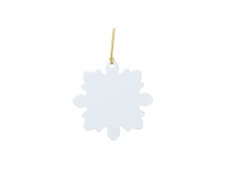 Sublimation Blanks Plastic Maple Leaf Ornament(7.4*7.4cm)
