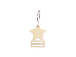Portabilletes de madera contrachapada sublimación (11,2 * 15 * 0,4 cm, forma de estrella)