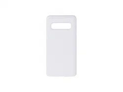 Carcasa Samsung S10  Con insert (Goma, Blanco)