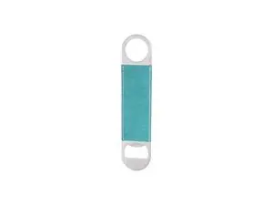 Sublimation PU Stainless Steel Bottle Opener (Green, 17.7*4cm)
