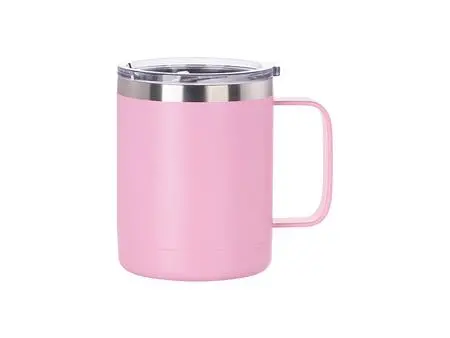 12oz/360ml Powder Coated Stainless Steel Mug(Pink)