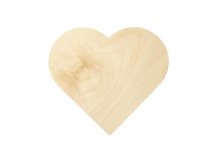Sublimation Blanks Plywood Heart-shaped Photo Frame(20.3*20.3*1.5cm)