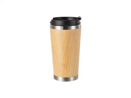 420ml/14oz Bamboo Thermal Tumbler   MOQ: 1000pcs