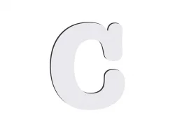 Letras HB Sublimación -C (10*10cm)