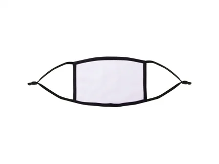 Sublimation Face Mask (Black edge/Black Elastic, Small)