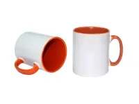 Sublimation 10oz Inner Rim Color Mug (Orange)