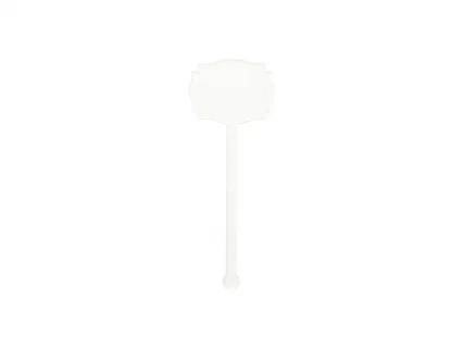 Sublimation Blanks Acrylic Drink Stirrers (4*10.5*0.4cm,Square Lace Shape)