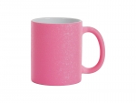 Sublimation Blanks 11oz Crackle Finish Ceramic Mug(Pink)