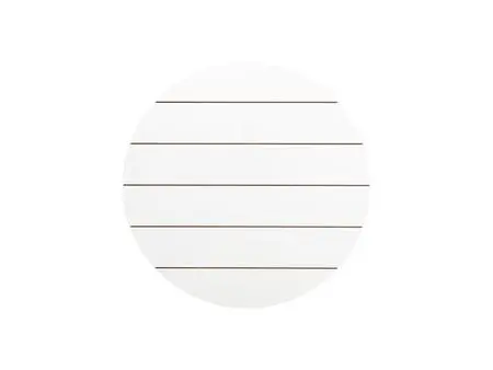 Sublimation Blanks Round MDF Sign w/ Stripes (φ25.4*1.5cm)