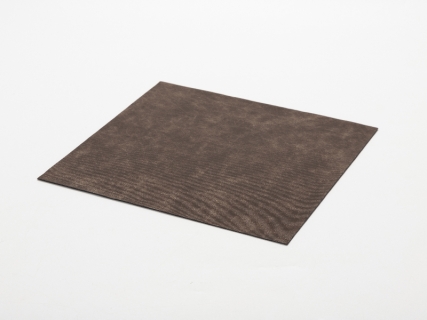 Craft Laserable Leather Sheet (Dark Brown/Black Base, 30.5*30.5cm/ 12*12in)