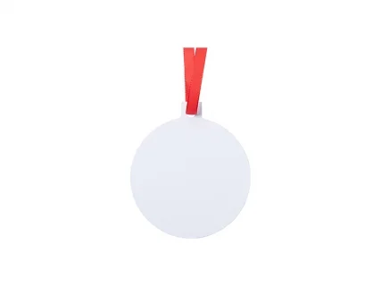 Sublimation Blank Metal Christmas Ball Ornament (6.8*7.6cm)
