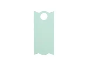 Engraving Blanks Rectangle Silicone Name Tag for 30oz Stanley Tumbler (3.3*7.3*0.3cm,Mint Green)