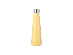 Sublimation 14oz/420ml Stainless Steel Pyramid Shaped Bottle (Yellow)