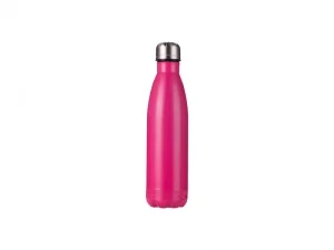 Sublimation 17oz/500ml Stainless Steel Cola Bottle (Rose red)