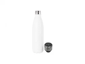 Sublimation Blanks 17oz/500ml Stainless Steel Cola Shaped Bottle(White) W/ Temperature Lid