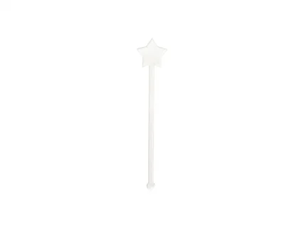 Sublimation Blanks Acrylic Drink Stirrers (3*14.5*0.4cm,Star Shape)