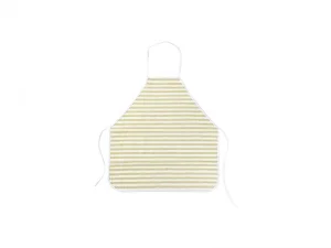 Sublimation Blanks Linen Apron (69*72cm, Beige and Light Green Stripe)