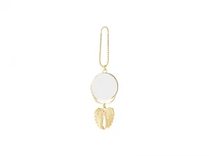 Sublimation Angel wings Car Hanger Ornament (Two-Side Printable, Gold)