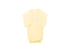 Sublimation Blanks Baby Long Sleeve Nightdress(Yellow)