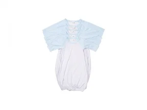 Sublimation Blanks Baby Nightdress Long Sleeve Raglan(Light Blue)