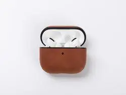 Engraving Blanks AirPods Pro Headphone Charging Box Cover(Dark Brow/Black)
