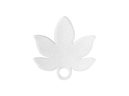 Sublimation Blanks Acrylic Glitter Name Tag for 40oz Stanley Tumbler (7.9*8.2*0.4cm,Maple Leaf Shape)