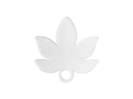 Sublimation Blanks Acrylic Glitter Name Tag for 40oz Stanley Tumbler (7.9*8.2*0.4cm,Maple Leaf Shape)