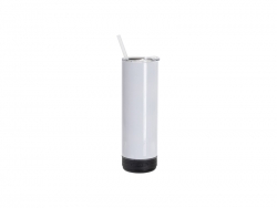 Sublimation Blanks 20oz/600ml White Stainless Steel Tumbler with Black Bluetooth Speaker