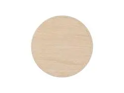 Engraving Blanks Round Leather Mug Coaster(Wood Texture W/ Silver, φ10cm)