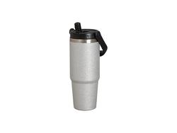 Copo de glitter prateado de 900 ml