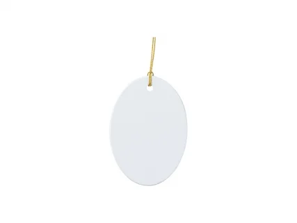 Sublimation Blanks Plastic Oval Ornament(5.6*7.8cm)