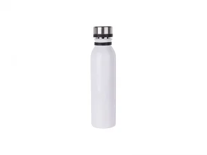 Sublimation 20oz/600ml Stainless Steel Flask w/ Portable Lid (White)