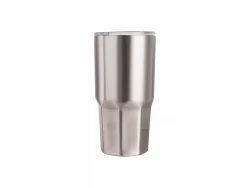 Sublimation 30oz Stainless Steel Tumbler W/ Octagonal Bottom (Silver)