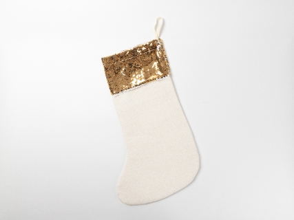 Sublimation Blanks Gold Sequin Top Christmas Stocking