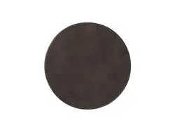 Engraving Blanks Round Leather Mug Coaster(Brown W/ Black, φ10cm)