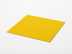 Craft Laserable Leather Sheet (Yellow/Black Base, 30.5*30.5cm/ 12*12in)