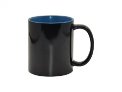 Sublimation 11oz Black Color Changing mug (Inner Blue)