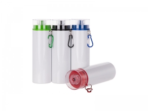 28oz/850ml Sublimation Blanks Aluminum Bottle w/ Color Lid (White)