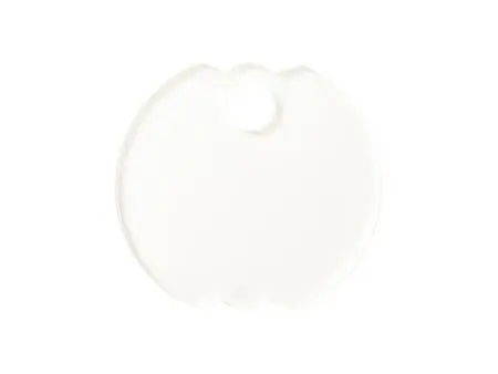 Sublimation Blanks Acrylic Name Tag (φ6.5*0.4cm,Bud Shape)
