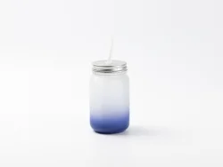 15oz/450ml Sublimation Blanks Mason Jar No Handle (Frosted, Gradient Color)