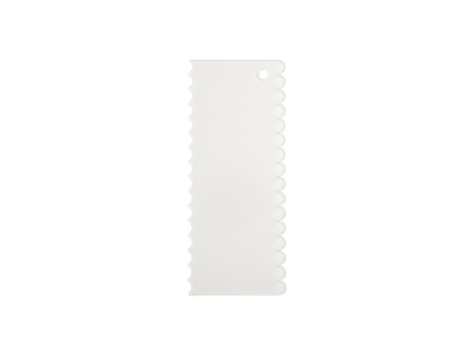 Sublimation Acrylic Cake Decorating Scraper (10*24*0.4cm, Lace Edge)